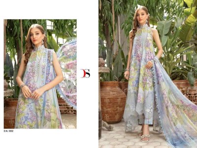 Deepsy suits new launch Mariab mprint spring summer 23 vol 3 pure cotton patches work Pakistani suits wholesale cotton dupatta   pakistani suit catalogs