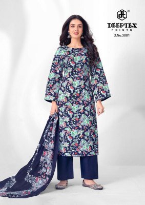 Deeptex Aalia Afreen Vol 3 Dress Material Heavy Cotton Printed Unstitched Premium Cotton Suit Set Wholesale dress material catalogs
