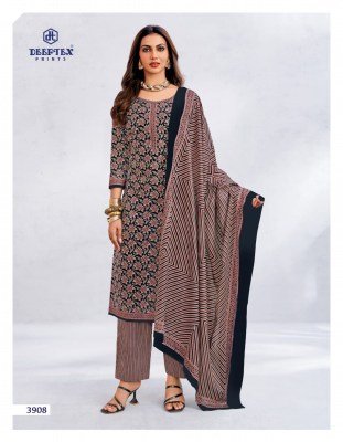 Deeptex Chief Guest Vol 39 Pure Lawn Cotton Unstitched Dress Material Set with Cotton Dupatta Wholesale dress material catalogs