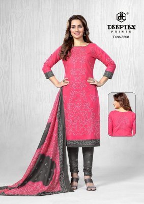 Deeptex Classic Chunnari Vol 35 Cotton Dress Material Set Unstitched Printed Top  Bottom And Dupatta Wholesale dress material catalogs