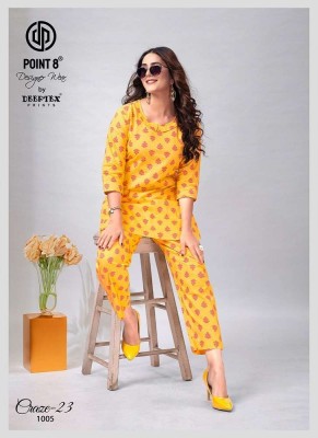 Deeptex Craze 23 Pure Cotton Printed Co-Ord Set Kurti catalogue wholesale rate  kurtis catalogs