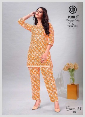 Deeptex Craze 23 Pure Cotton Printed Co-Ord Set Kurti catalogue wholesale rate  kurtis catalogs