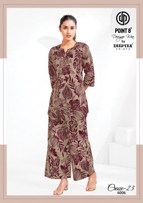 Deeptex Craze23 Vol 6 Cord Set Wholesale Price  co ord set catalogs