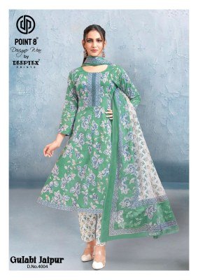 Deeptex Gulabi Jaipur Vol 4 Pure Cotton Anarkali Kurti with Pant And Printed Dupatta Wholsale kurti pant with dupatta Catalogs
