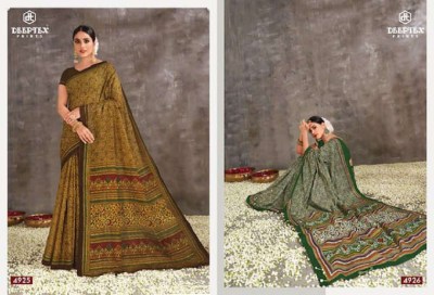 Deeptex Mother India Vol 49 Pure Cotton Printed Saree catalogue wholesaler  sarees catalogs