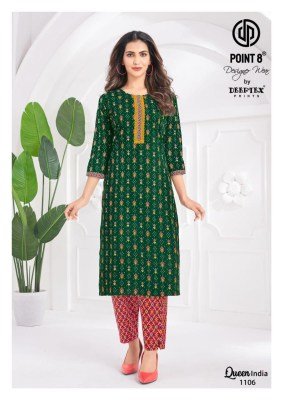 Deeptex Queen India Vol 11 Kurti With Pant Set Cataloge  kurtis catalogs
