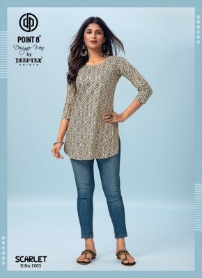 Deeptex Scarlet Vol 1  printed fancy Cotton Short Tops catalog at wholesale price western wear