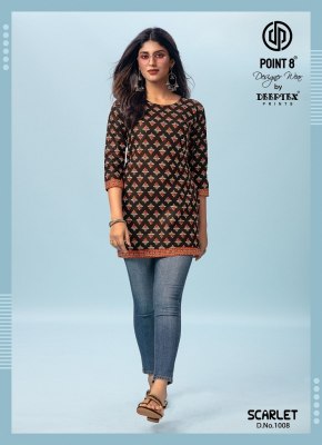 Deeptex Scarlet Vol 1  printed fancy Cotton Short Tops catalog at wholesale price western wear