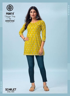 Deeptex Scarlet Vol 1 pure Cotton tunic Short Tops collection Deeptex suits 