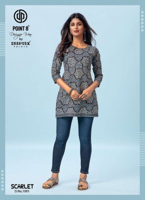 Deeptex Scarlet Vol 1 pure Cotton tunic Short Tops collection kurtis catalogs