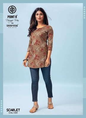 Deeptex Scarlet Vol 1 pure Cotton tunic Short Tops collection kurtis catalogs