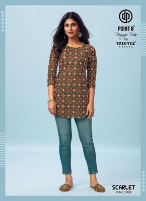 Deeptex Scarlet Vol 1 pure Cotton tunic Short Tops collection kurtis catalogs