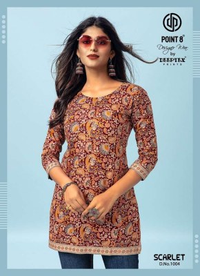 Deeptex Scarlet Vol 1 pure Cotton tunic Short Tops collection kurtis catalogs