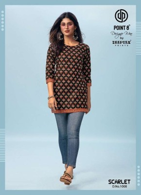 Deeptex Scarlet Vol 1 pure Cotton tunic Short Tops collection kurtis catalogs