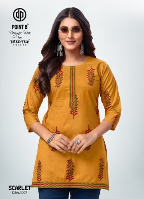 Deeptex point 8 by Scarlet vol 3 fancy cotton poplin short tops catalogue at low rate western wear catalogs