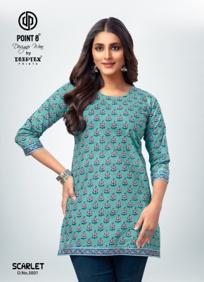 Deeptex point 8 by Scarlet vol 3 fancy cotton poplin short tops catalogue at low rate western wear catalogs