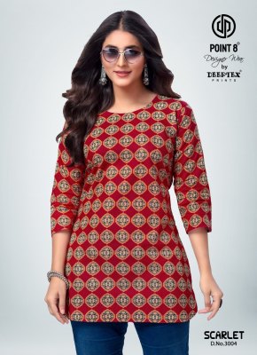 Deeptex point 8 by Scarlet vol 3 fancy cotton poplin short tops catalogue at low rate western wear catalogs