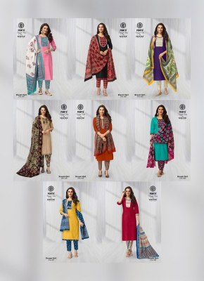 Deeptex present Dream Girl Vol 1 pure cotton printed kurti pant and dupatta catalogue at amaviexpo readymade suit catalogs