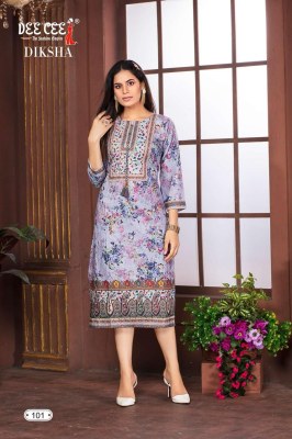 Diksha by Deecee  A line printed kurti catalogue at affordable rate kurtis catalogs