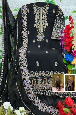 Dinsaa suits new launch ramsha hit vol 4 georgette embordered Pakistani suits wholesaler   pakistani suit catalogs