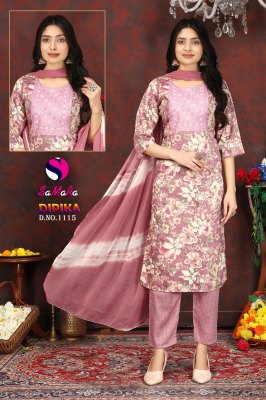 Dipika vol 15 by Samara Capsule printed premium readymade suit collection at wholesale price readymade suit catalogs