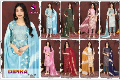 Dipika vol 15 by Samara Capsule printed premium readymade suit collection at wholesale price readymade suit catalogs