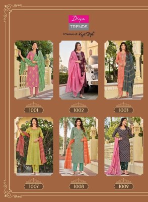 Diya Trends Sangini Vol 1 Rayon Printed Embroidery work Kurti catalogue wholesale rate   readymade suit catalogs