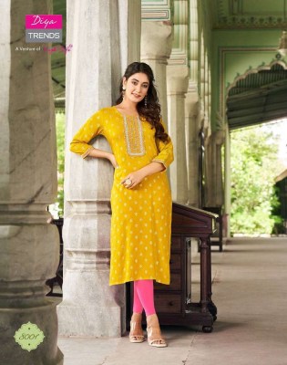 Diya Trends Victoria Vol 8 Rayon Embroidery Work Kurti catalogue wholesaler exporter  kurtis catalogs