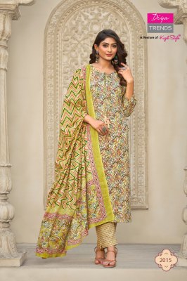 Diya Trends by Odhani 2011 to 2020 Classy cotton printed readymade suit catalogue at low rate readymade suit catalogs