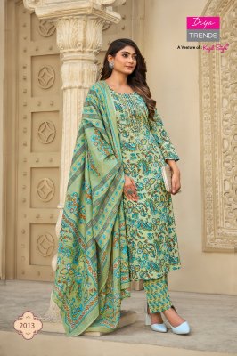 Diya Trends by Odhani 2011 to 2020 Classy cotton printed readymade suit catalogue at low rate readymade suit catalogs