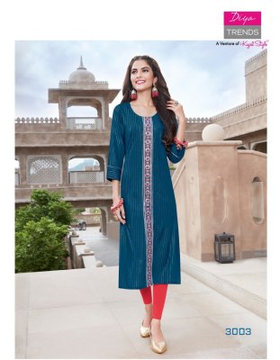 Diya trendz a venture of kajal style by fashion story vol 3 straight kurti catalogue at wholesale price kurtis catalogs