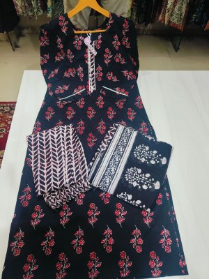 Dveeja fashion by Mannat series printed cotton kurti pant and dupatta catalogue at low rate Dveeja Fashion