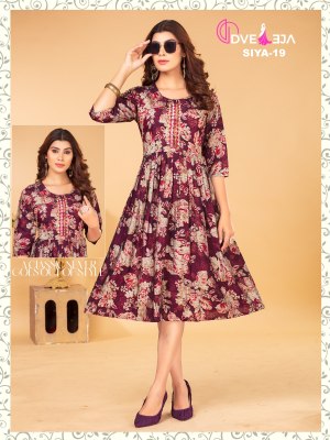 Dveeja fashion present siya series modal chanderi ghera style kurti catalogue at amaviexpo kurtis catalogs