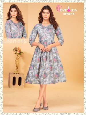 Dveeja fashion present siya series modal chanderi ghera style kurti catalogue at amaviexpo kurtis catalogs