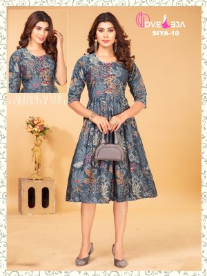 Dveeja fashion present siya series modal chanderi ghera style kurti catalogue at amaviexpo kurtis catalogs