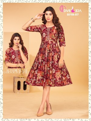 Dveeja fashion present siya series modal chanderi ghera style kurti catalogue at amaviexpo kurtis catalogs