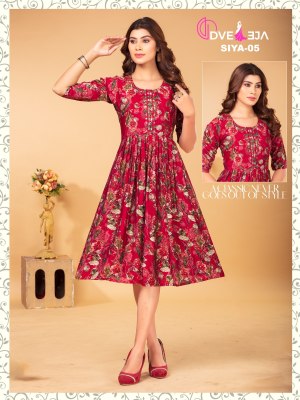 Dveeja fashion present siya series modal chanderi ghera style kurti catalogue at amaviexpo kurtis catalogs