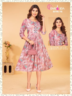 Dveeja fashion present siya series modal chanderi ghera style kurti catalogue at amaviexpo kurtis catalogs