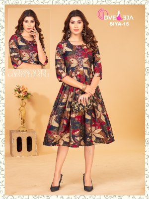 Dveeja fashion present siya series modal chanderi ghera style kurti catalogue at amaviexpo kurtis catalogs