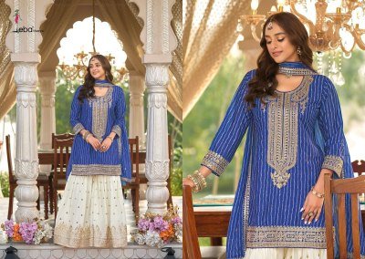 Eba Life Style Seerat Chinon Digital Printed Suit with Embroidery Top Embroidered Plazo Set Digital Print Dupatta  Whjolesale kurtis catalogs