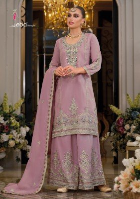 Eba Simar Paradise Embroidered Suit with Palazzo And Dupatta Wholesale kurtis catalogs