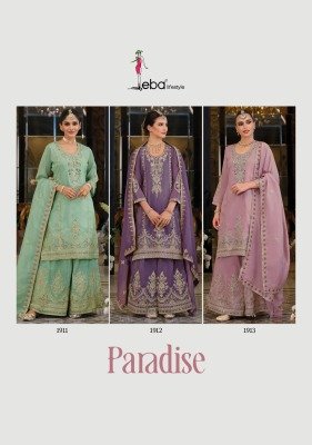 Eba Simar Paradise Embroidered Suit with Palazzo And Dupatta Wholesale kurtis catalogs