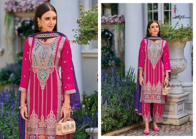 Eba life style by Arzo premium silk embroidered readymade suit catalogue at affordable rate readymade suit catalogs