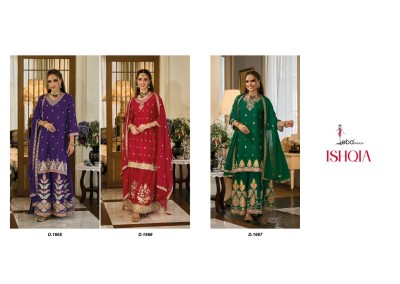 Eba life style by Ishqia heavy chinon with embroidered  readymade fancy sharara suit catlogue  readymade suit catalogs