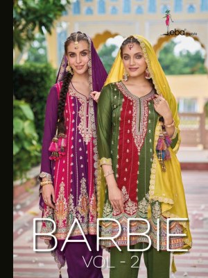 Eba life style by barbie vol 2 premium silk with embroidered readymade kurti pant and dupatta catalogue at wholesale rate Eba lifestyle