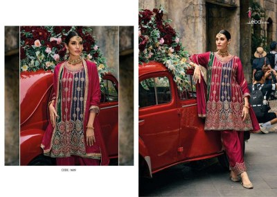 Eba life style new barbie fancy chinon embroidery work ready made salwar kameez catalogue wholesale rate  kurtis catalogs