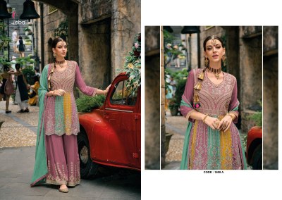 Eba lifestyle by barbie color chinon with embroidery work readymade pakistani suit catalogue readymade suit catalogs