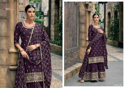 Eba lifestyle newly luanch jugani heavy designer embroidered sarara suit with designer dupatta at wholsale rate  readymade suit catalogs