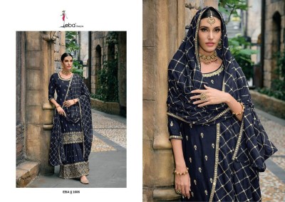 Eba lifestyle newly luanch jugani heavy designer embroidered sarara suit with designer dupatta at wholsale rate  readymade suit catalogs