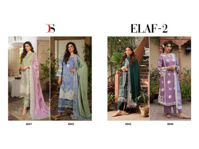 Elaf Luxury 2 by Deepsy Suits reyon cotton heavy self embroidered pakisatani suit catalogue at affordable rate pakistani suit catalogs